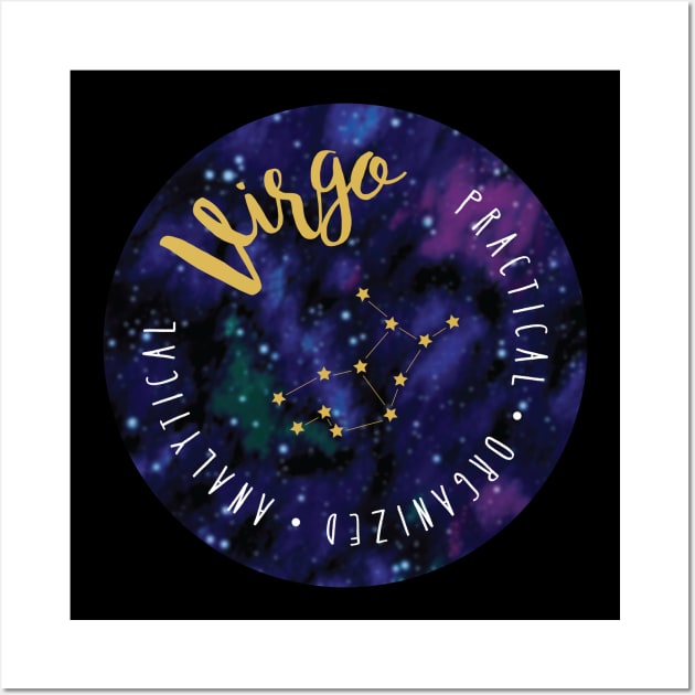 Virgo Zodiac Wall Art by CreativeHermitCo